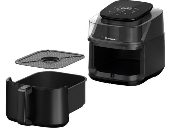 Rohnson R-2838 Φριτέζα Αέρος με Αποσπώμενο Κάδο 5.5lt Μαύρη - Image 6