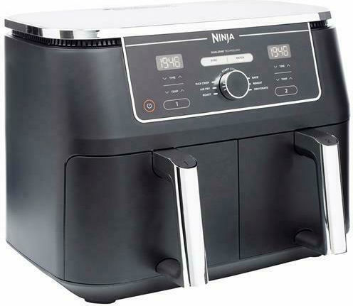 Ninja Foodi Max Dual Zone Air Fryer με Διπλό Αποσπώμενο Κάδο 9.5lt Μαύρο