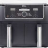 Ninja Foodi Max Dual Zone Air Fryer με Διπλό Αποσπώμενο Κάδο 9.5lt Μαύρο
