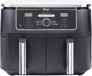 Ninja Foodi Max Dual Zone Air Fryer με Διπλό Αποσπώμενο Κάδο 9.5lt Μαύρο