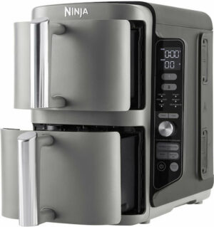 Ninja Double Stack XL Air Fryer με Διπλό Αποσπώμενο Κάδο 9.5lt Γκρι