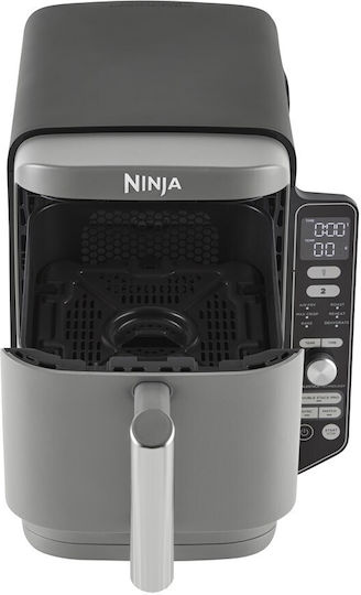Ninja Double Stack XL Air Fryer με Διπλό Αποσπώμενο Κάδο 9.5lt Γκρι