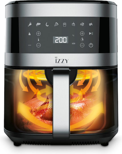 Izzy Air Fryer 7lt Ασημί IZ-8207