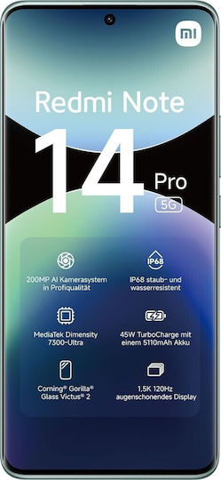 Xiaomi Redmi Note 14 Pro 5G Dual SIM (8/256GB) Coral Green